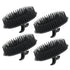 Segbeauty Men's Shampoo Brush, 4pcs Scalp Massage Brushes, Plastic Growth Beard Brush & Round Palm Brush