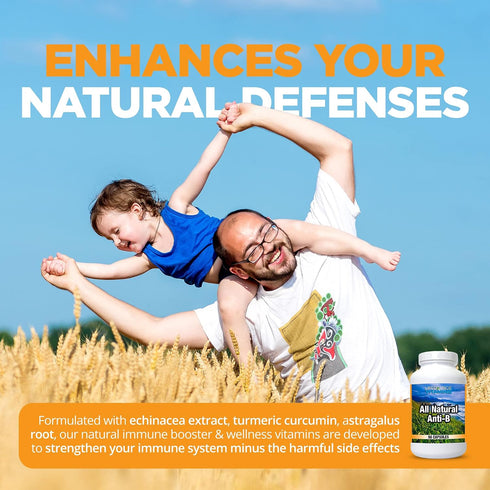 LifeSource Vitamins Immune 14 90 Immune All Natural Anti-B for Support, All Natural Ingredient with Echinacea & Garlic