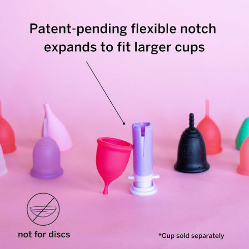 Pixie Menstrual Cup Applicator - Inserts Like A Tampon - Every Woman Can Now Use Period Cups - Perfect for Long Nails