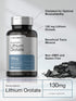 Horbaeach Lithium Orotate 130mg, 180 Capsules, Non-GMO, Gluten Free, 5mg Bioavailable Elemental Lithium