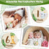 Wooden Baby Monthly Milestone Cards Double Sided Baby Birth Announcement Sign, Hello World Milestone Sign Discs