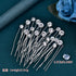 JHOO Bridal Hair Accessory - 20PCS Rhinestone Hair Pins Wedding Jewelry for Bridal (Silver)