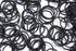 Youxuan Small Hair Elastics, Soft Comfy Rubber Bands, 100 PCS Hair Ties, Black for Girls