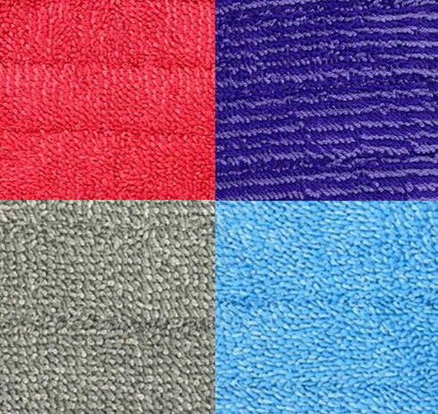 4 Pack Mop Head Replacements, Microfiber Cleaning Pads for Most Spray Mops, Wet & Dry Cleaning