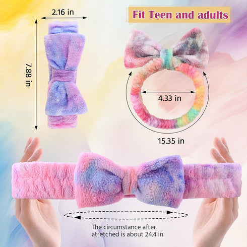 WSYUB Makeup Headband, Spa Headband for Washing Face, Bow Headbands for Girls, Stuffers for Teens Women Gifts