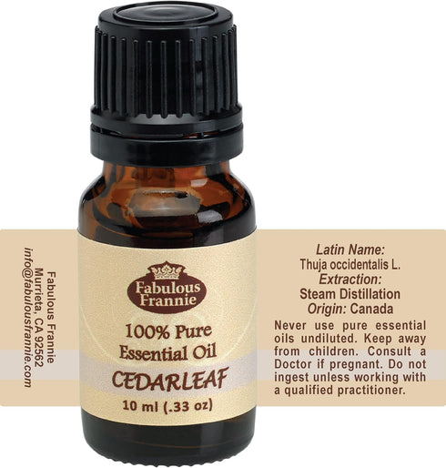 Cedar Leaf Pure Essential Oil 10ml by Fabulous Frannie