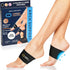 Copper Compression Large Size Arch Support - 2 Pain Relief Foot Care Brace Sleeves for Plantar Fasciitis, Heel Spurs -