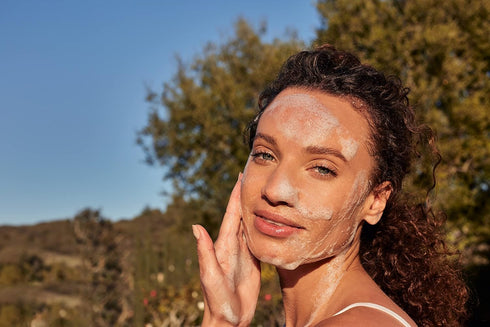 LATHER Caviar Lime AHA Cleansing Cream Face Wash - Lactic Acid & Vitamin C Cleanser for Combination, Oily/Acne Prone,