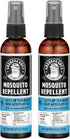 Grandpa Gus's Natural Mosquito Repellent Spray, 4 oz, Pack of 2, Non-Greasy, No DEET