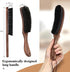 BFWood Clothes Brush, Boar Bristle Lint Brush for Suits, Cashmere, Wool, Velvet, Suede and Pet Hair, Large Black Walnut