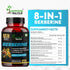 Humming 1300 8in1 180 Herbs Berberine Supplement Mg Formula with Ceylon Cinnamon, Milk Thistle, Curcumin, Bitter Melon