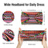 Huachi 4 Pack Wide Headbands for Women, Boho Non-Slip Workout Hair Accessories for Sport Yoga