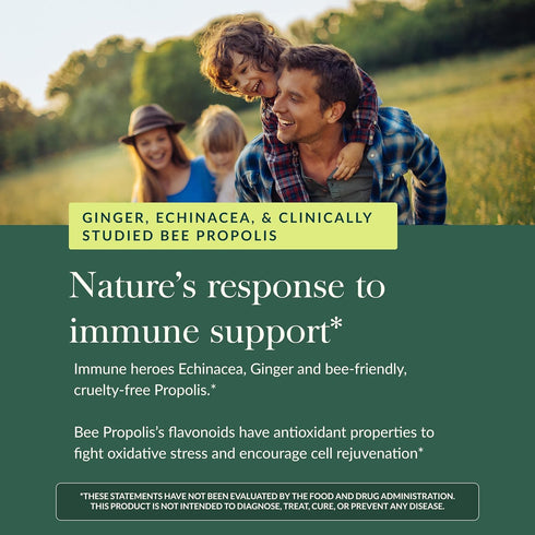 Gummies Immune 60 Gummies (30 Gaia Herbs Rapid Defense - Supports Health* - with Propolis, Ginger & Echinacea - USDA