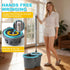 Set, 360 6 JOYMOOP Spin Mop and Bucket with Wash and Wringer Mop Head & Telescopic Handle, Reusable Microfiber Pads