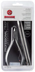Mundial 3 Piece Nail Care Set - Professional Stainless Steel Cuticle Nippers, Double Nail Spatula, Pusher