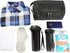 Vercord Mens Toiletry Bag - Small Wash Travel Shaving Dop Kit in Black