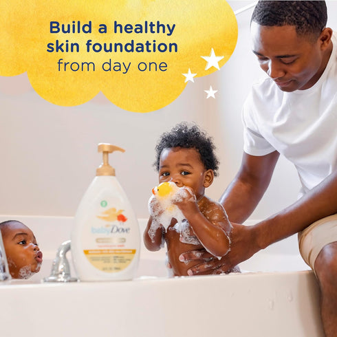 Baby Dove Sensitive Baby Wash for Melanin-rich Skin, Tear-Free and Hypoallergenic 34 oz