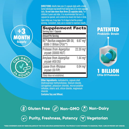 Digestive Advantage Intensive Bowel Support Probiotics Supplement, 96 Count