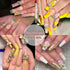 RODAKY 10Pcs Gold Bee Nail Art Charms, 3D Gold Alloy Jewelry Charm for DIY Nail Design Supplies for Women