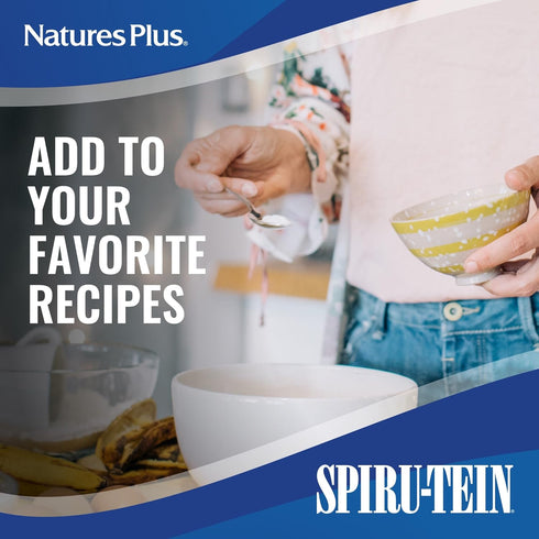 Natures Plus SPIRU-TEIN Shake - Cookies & Cream - 2.3 lbs, Plant Based Meal Replacement, 30 Servings