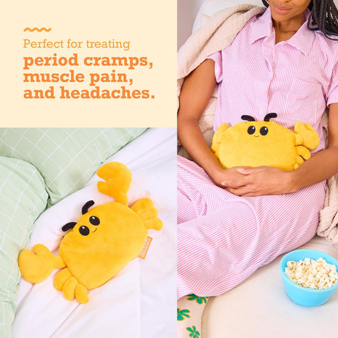 Menstruation Crustacean Crab, Lavender Scented Microwaveable Heating Pad for Period Cramps