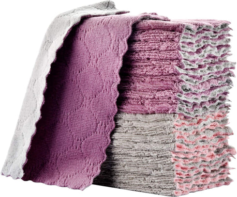 OstWony lSmall Reusable Cleaning Cloths, 6 x 10 inch, Super Absorbent Multipurpose Dish