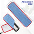 Microfiber Mop Pads for Rubbermaid Commercial 18 Inch Mop and 17 Inch Mop - 12 Pack Reusable Wet & Dry Cleaning Mop Head Replacement Refills Fit for Any Microfiber Flat Mop System 18" and 17"