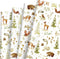 JarThenaAMCS Forest Animal Wrapping Paper - Not Roll - 8 Sheet Woodland Gift Wrap Paper for Birthday Party Favors