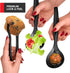 18 Count Disposable Serving Utensils, Black Plastic Set for Catering Weddings, Holiday Parties, Buffet, Party Utensils