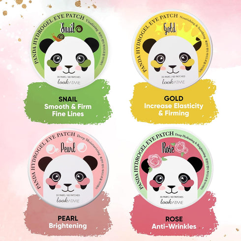 Under Eye Patches for Dark Circles, Puffiness with 24K Gold, Anti-Wrinkle Eye Gel Pads, 30pcs