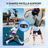 HLGO Silicone Patellar Tendon Support Knee Strap, Adjustable Patella Support Strap with Compression Cushion, Anti-Slip