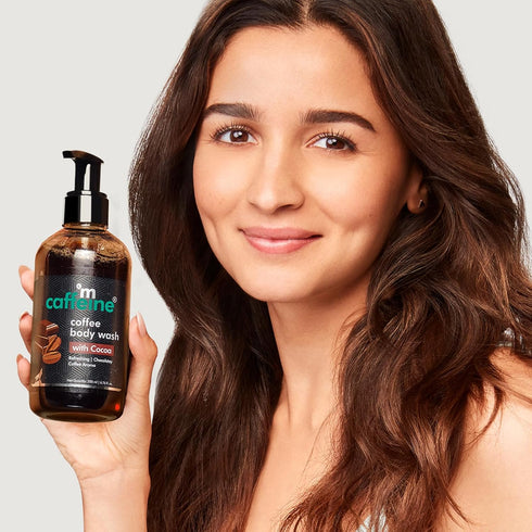 mCaffeine Coffee Body Wash with Cocoa for Refreshed Skin | Irresistible Chocolate Aroma | 200 ml Sulphate Free