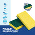 SCRUBIT 48 Pack Heavy Duty Scrub Sponges, Dual Sided Dish Sponge Ideal for Cleaning Kitchen, Dishes, Bathroom