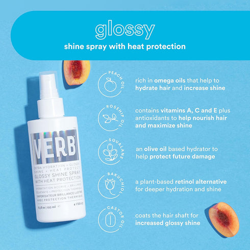 Verb Glossy Shine Spray with Heat Protection