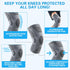 Knee Support Sleeves for Running, Gym, Sports & Hiking Lightweight Shock-Absorption Protection for Men & Women