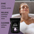 Pure Dead Sea Salt for Soaking - 14 Oz Lavender Spa Bath Salt Fine Grain in Resealable Pack for Body Wash Scrub