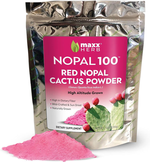 Maxx Herb Red Nopal Cactus Powder, Prickly Pear Powder - for Digestion