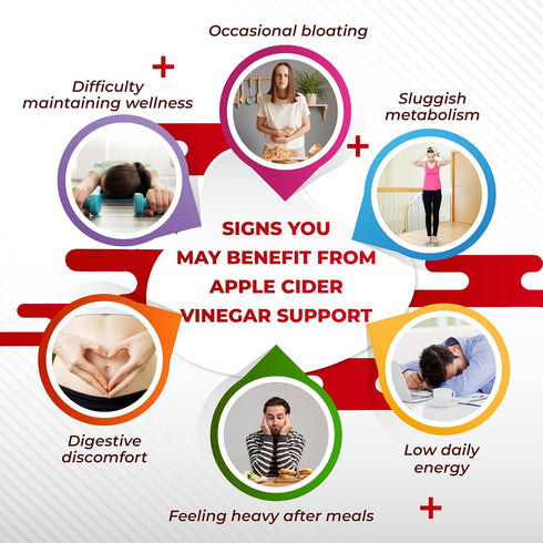 NURAFUSE 14-in-1 Apple Cider Vinegar Supplement with Turmeric Ginger Garlic Cinnamon Fenugreek Blueberry Milk Thistle