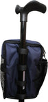Secure Pouch Easily Attaches to Cane, Walker, Crutches, and Wheel Chairs - American Made, Navy Blue