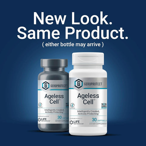 Life Extension GEROPROTECT Ageless Cell – Anti-aging Cellular Rejuvenation & Energy, Supports Organ Health -