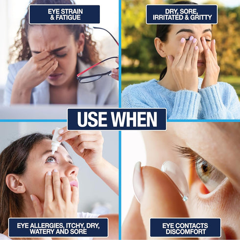 Eye Health & Vision Vitamins Supplement, 60 Capsules for Eye Strain and Vision Health, Supports Ocular and Macular