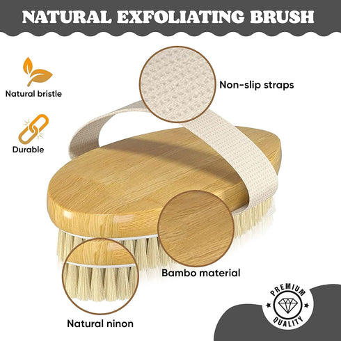 Lymphatic Drainage Paddle Wood & Dry Skin Brush, Anti Cellulite Tools for Healthier Lymphatic Drainage System