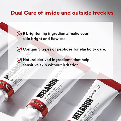 Medi-Peel Melanon X Cream 1.01 fl oz, Anti-Aging Spot Treatment, Brightening, Korean Skin Care