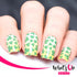Whats Up Nails - Saint Patrick's Day Nail Vinyl Stencils 4pcs for Nail Art Design (Clover Field, Shamrock, Luck)