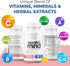 Brain Supplements for Memory and Focus, Nootropic Support with Bacopa, Vitamins B6 B12, Phosphatidylserine, DMAE, 60