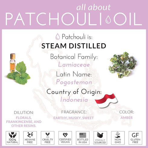 artnaturals 100% Pure Patchouli Essential Oil, 0.5 Fl Oz / 15ml, Therapeutic Grade Fragrance Oil