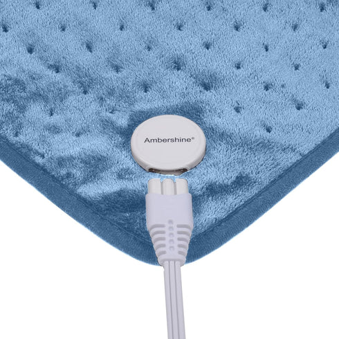 RUQIJI 17''x33'' 120 Off&6 Settings, XXXL King Size Flannel Electric Heating Patches with Minutes Auto Shut Temperature