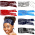 WILLBOND 6 Pieces Tie Headband for Women, Adjustable Knotted African Headbands, Non-Slip Floral Hair Bands
