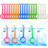 DLENP 25PCS Aligner Remover Tool, 5 Colors Clear Aligner Removal Tool for Invisalign Removable Retainers and Braces