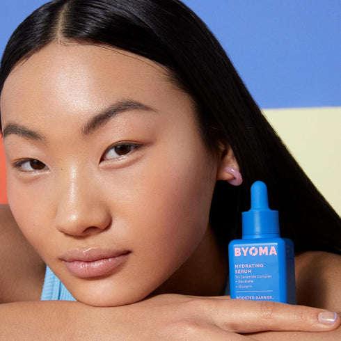 BYOMA Hydrating Serum, Moisturizing Facial Serum with Squalane, Glycerin & Ceramides, 1.01 fl. oz for Glowing Skin